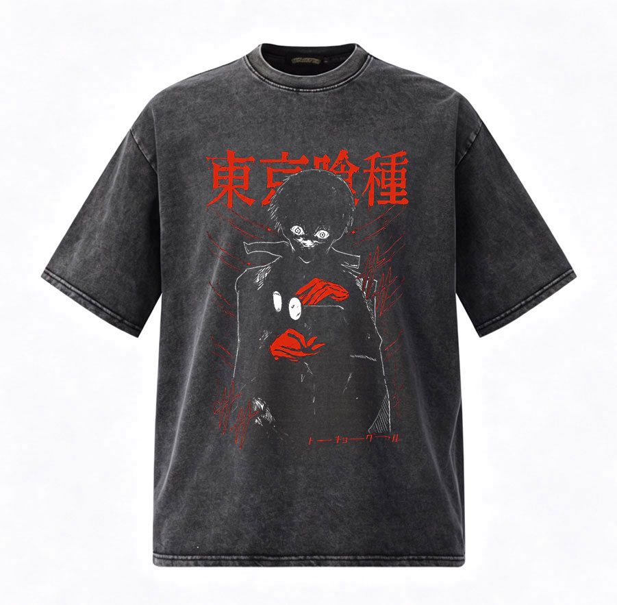 Kaos Vintage Washed Anime Toky - Vintage Ken Fashion ulasan dan harga