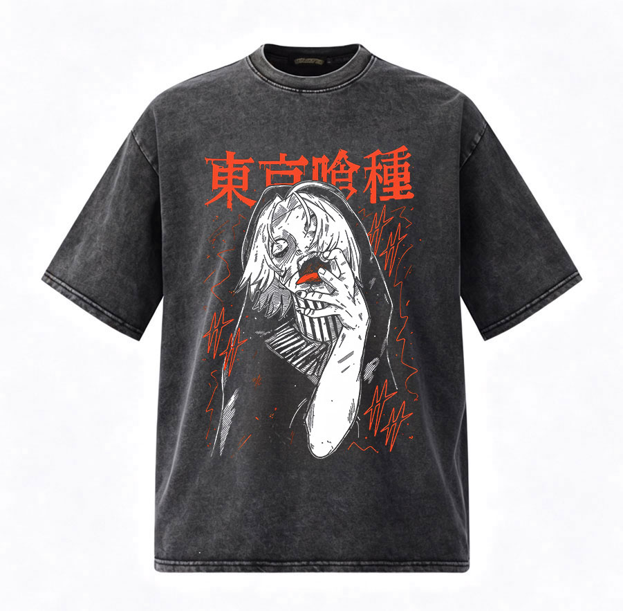 Kaos Vintage Washed Anime Toky - Vintage Ken Fashion ulasan dan harga