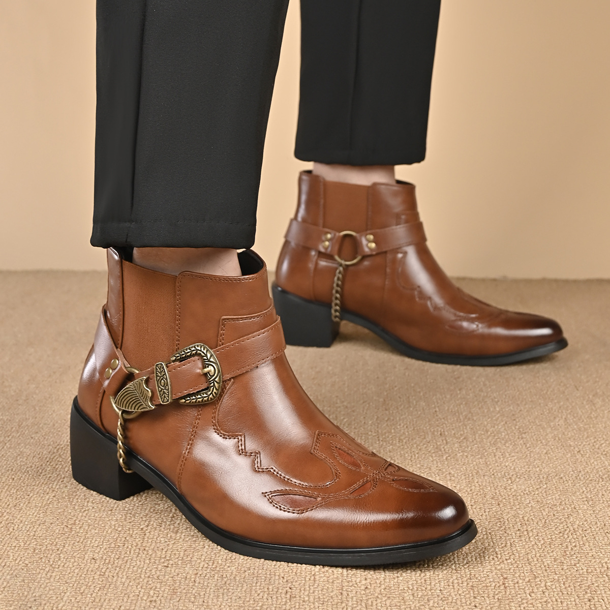Sepatu Boots Kulit Vintage Pri - Vintage Fashion Jewelry ulasan dan harga