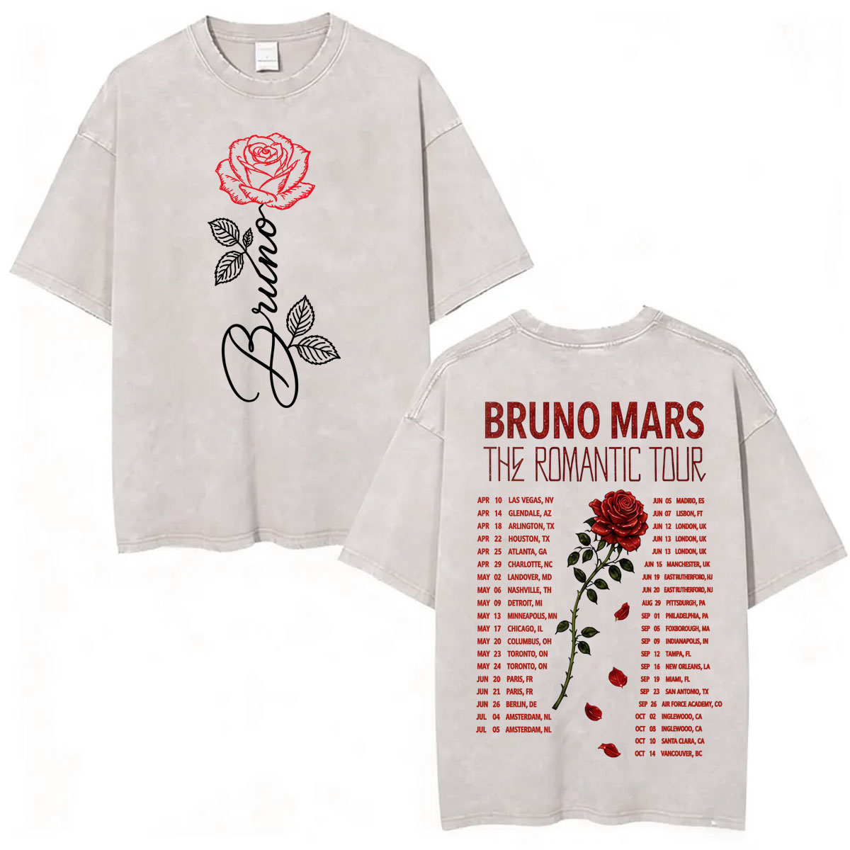 Kaus Tur Dunia Bruno Mars 2026 - Vintage Fashion World ulasan dan harga