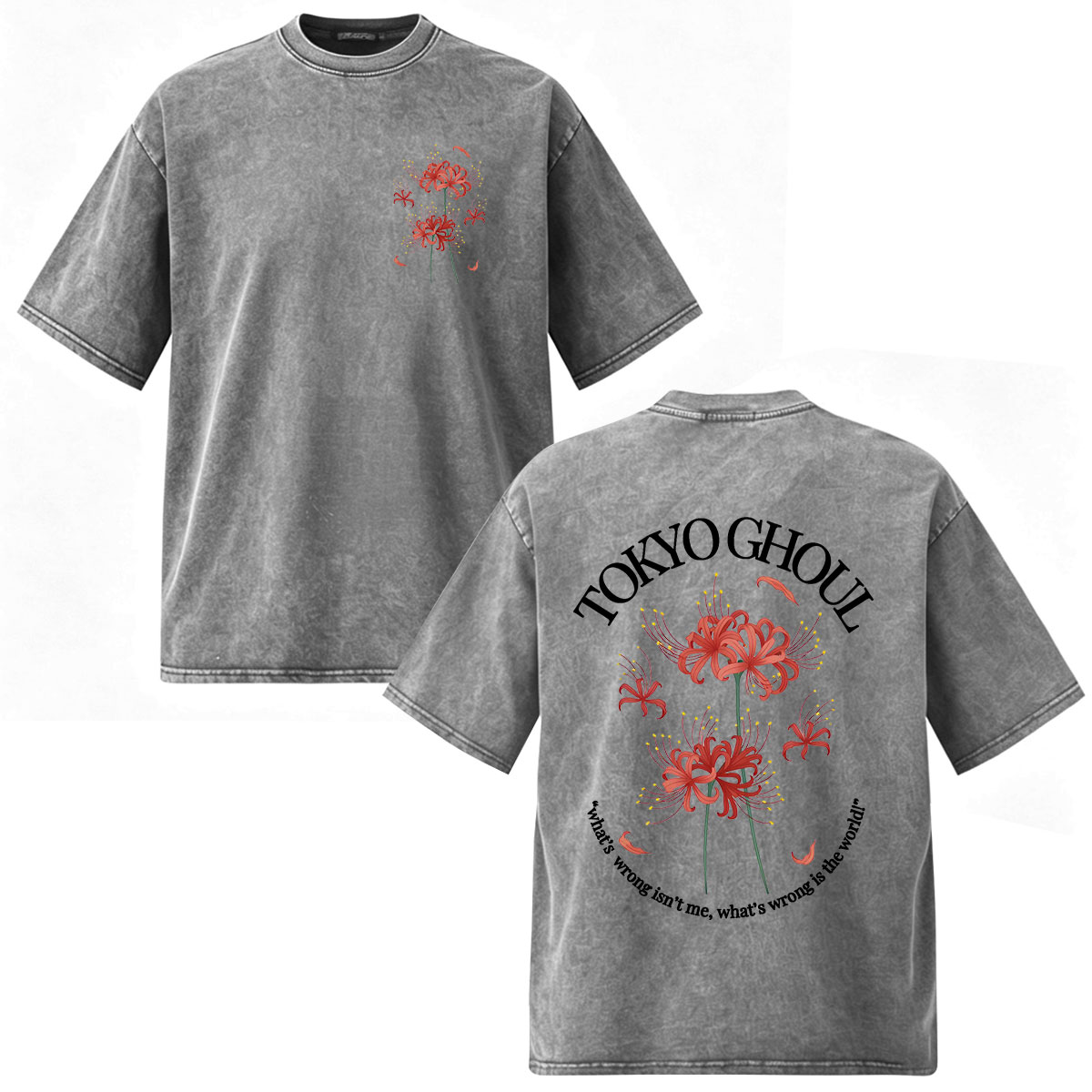 Kaus Anime Tokyo Ghoul Kaneki  - Vintage Ken Fashion ulasan dan harga