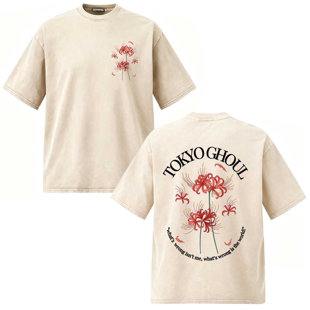Kaus Anime Tokyo Ghoul Kaneki  - Vintage Ken Fashion ulasan dan harga