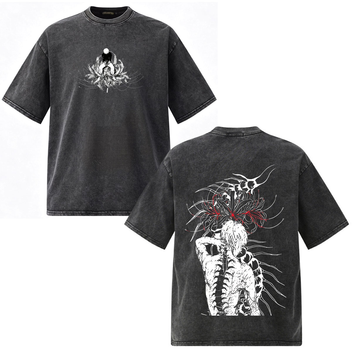 Kaus Anime Tokyo Ghoul Kaneki  - Vintage Ken Fashion ulasan dan harga