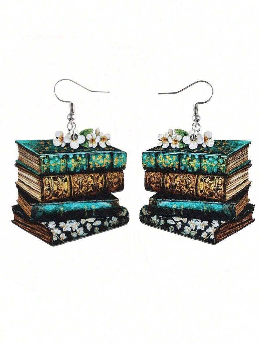 Anting Gantung Dekoratif Pola  - Vintage Fashion Coloring Book ulasan dan harga