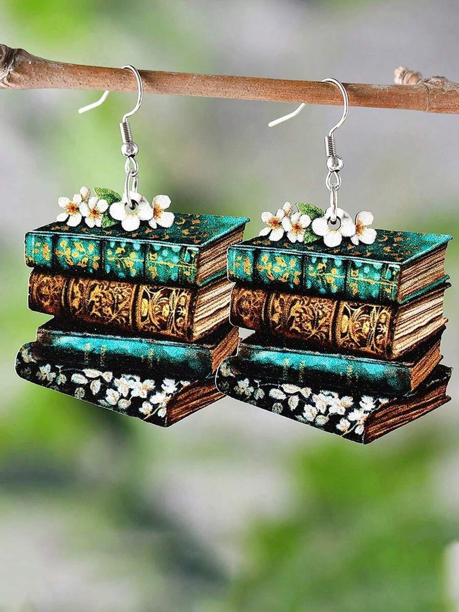 Anting Gantung Dekoratif Pola  - Vintage Fashion Coloring Book ulasan dan harga