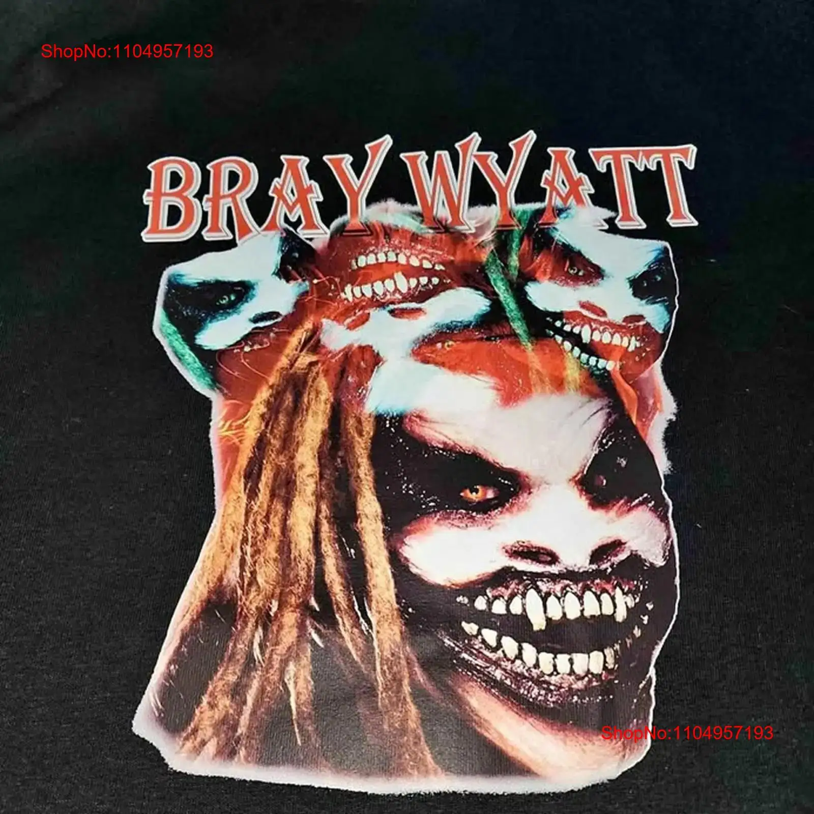 Kaus Hitam Kolase Bray Wyatt S - Vintage Fashion Collage ulasan dan harga