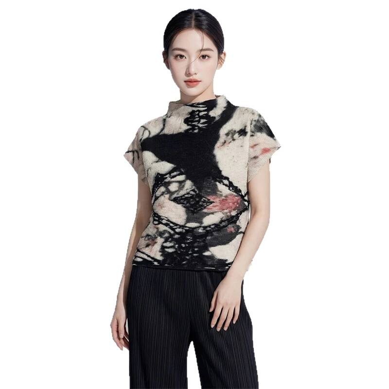 Kaus Modis Wanita Lengan Pende - Vintage Fashion Build ulasan dan harga